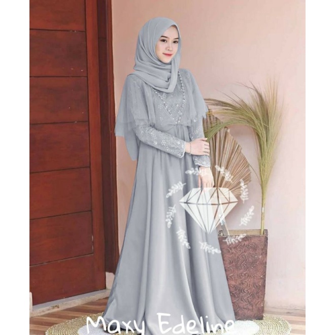 Gamis EDELINE Terbaru / Gamis lebaran Terbaru 2022 / gamis lebaran 2022 Cantik Murah Modis lamaran