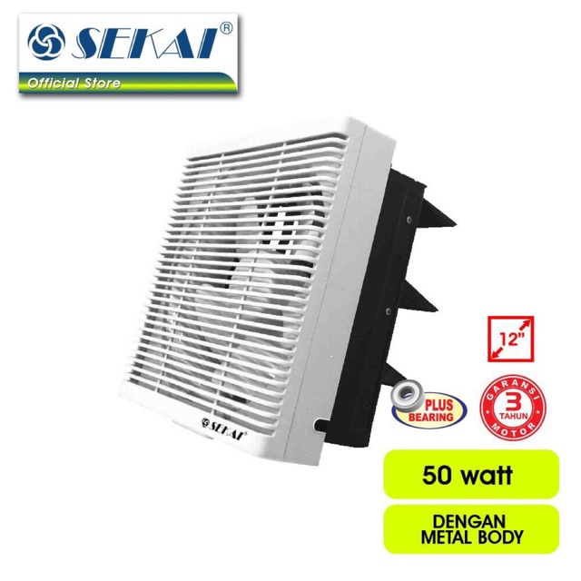 Kipas Angin Exhaust Fan IN AND OUT 12 inch PWE 1281 Sekai