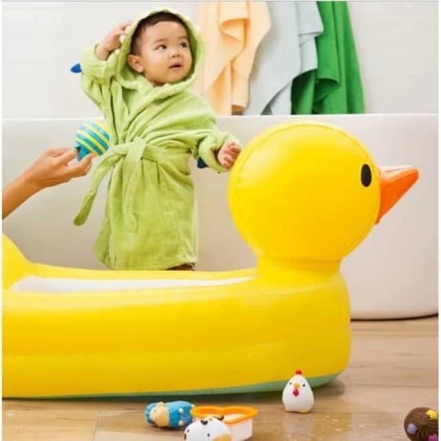 ORIGINAL  MUNCHKIN  Inflatable Duck Tub Bak Mandi Bayi  Tiup  Baby Bathtub