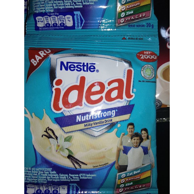 Nestle Ideal Susu Bubuk Sachet 2000 1 Renceng Isi 10 Pcs