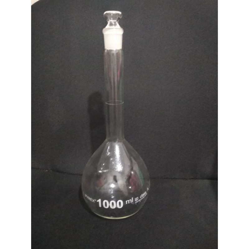 volumetric flask/labu ukur 1000ml pyrex