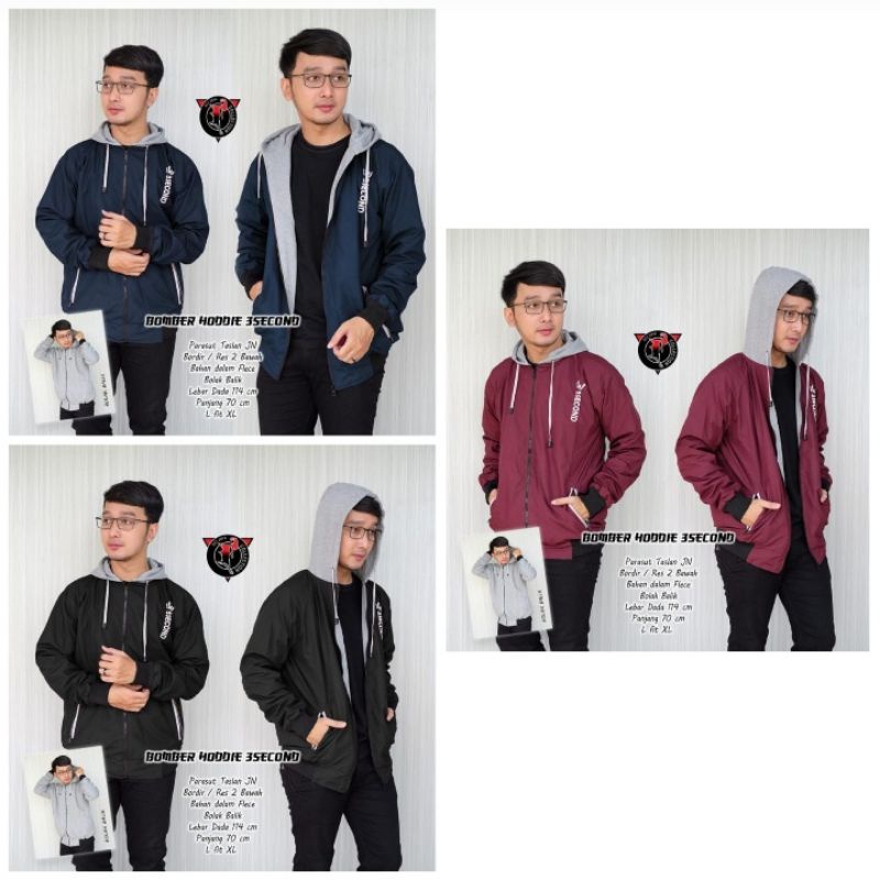 bomber hoodie 3second by Fcollection