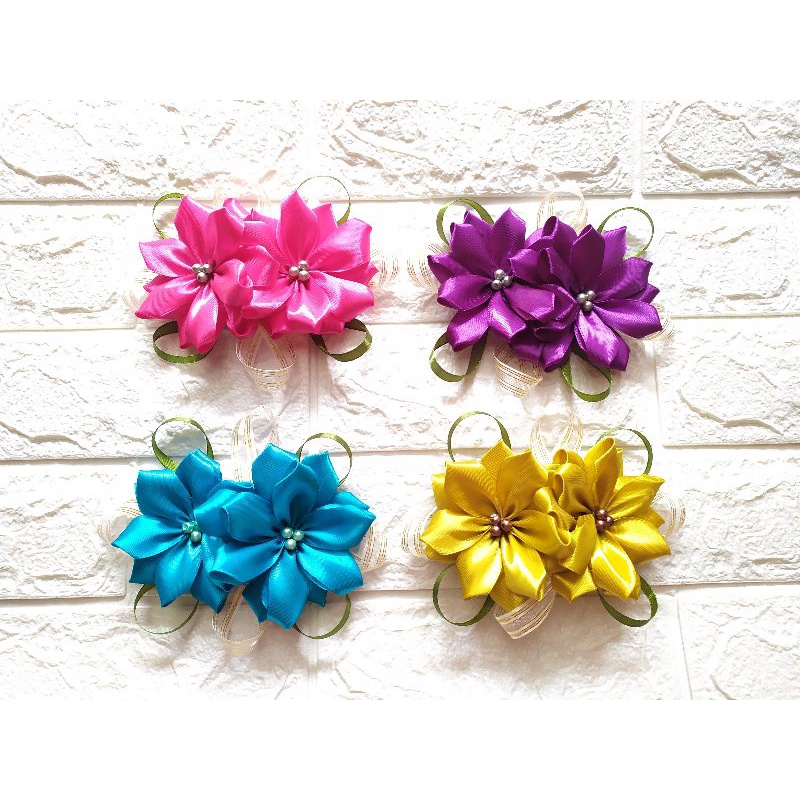 BUNGA PITA SATIN MURAH/BUNGA HIASAN MAHAR/BUNGA HIASAN SESERAHAN