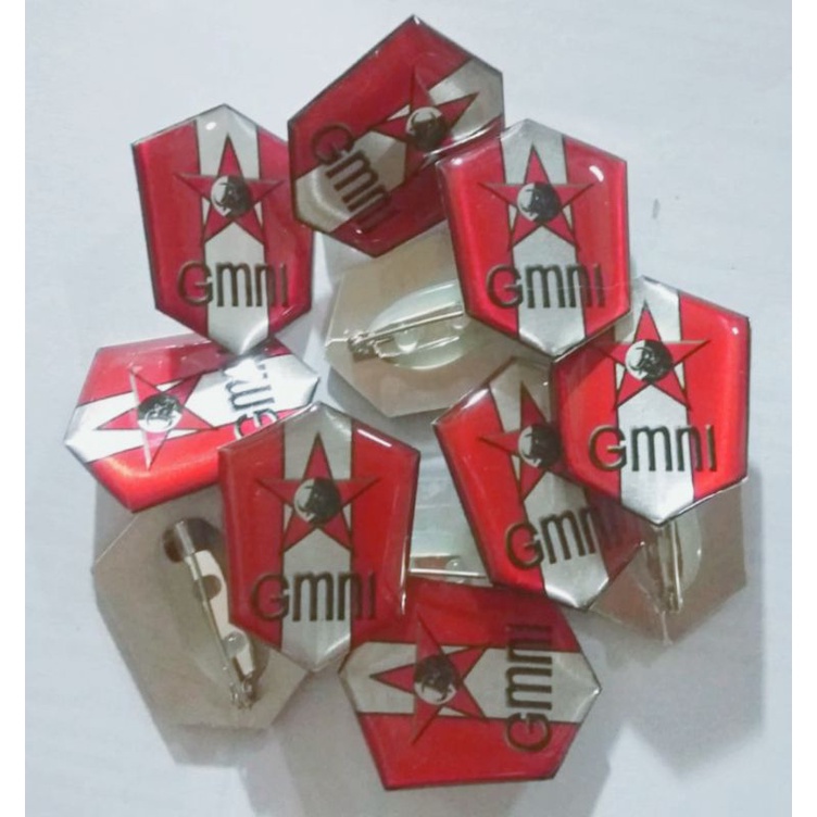 Pin Lencana GMNI (1 Lusin).  *Bonus Stiker GMNI