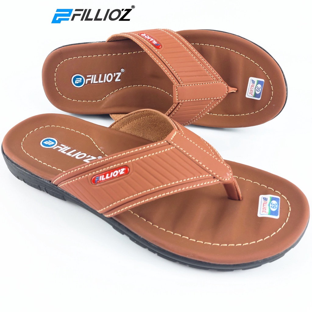 Fillioz JOHN Sandal Pria Kekinian Bahan Kulit Anti Slip Original New