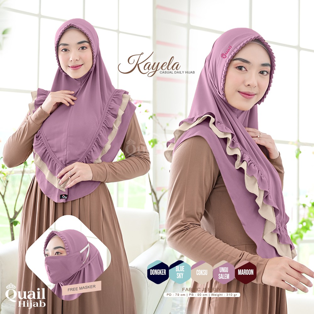 Quail Hijab - KAYELA DAILY LIPIT HIJAB