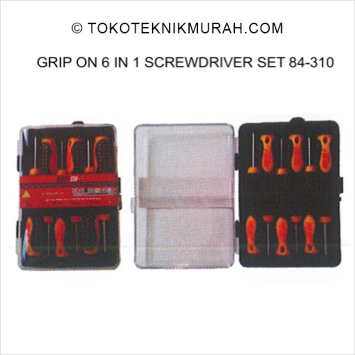 Grip On 6 In 1 Screwdriver Set 84-310