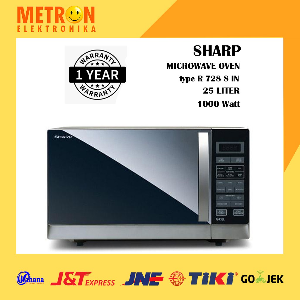 SHARP R 728 S IN / MICROWAVE OVEN / R728SIN