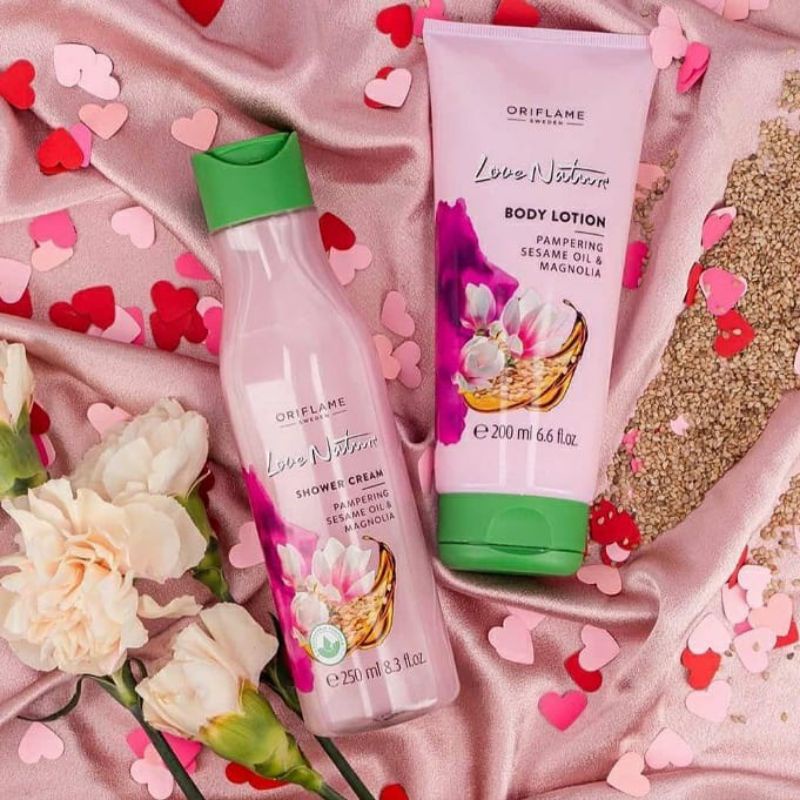 Love Nature Sesame Oil &amp; Magnolia Body Lotion / Shower Cream