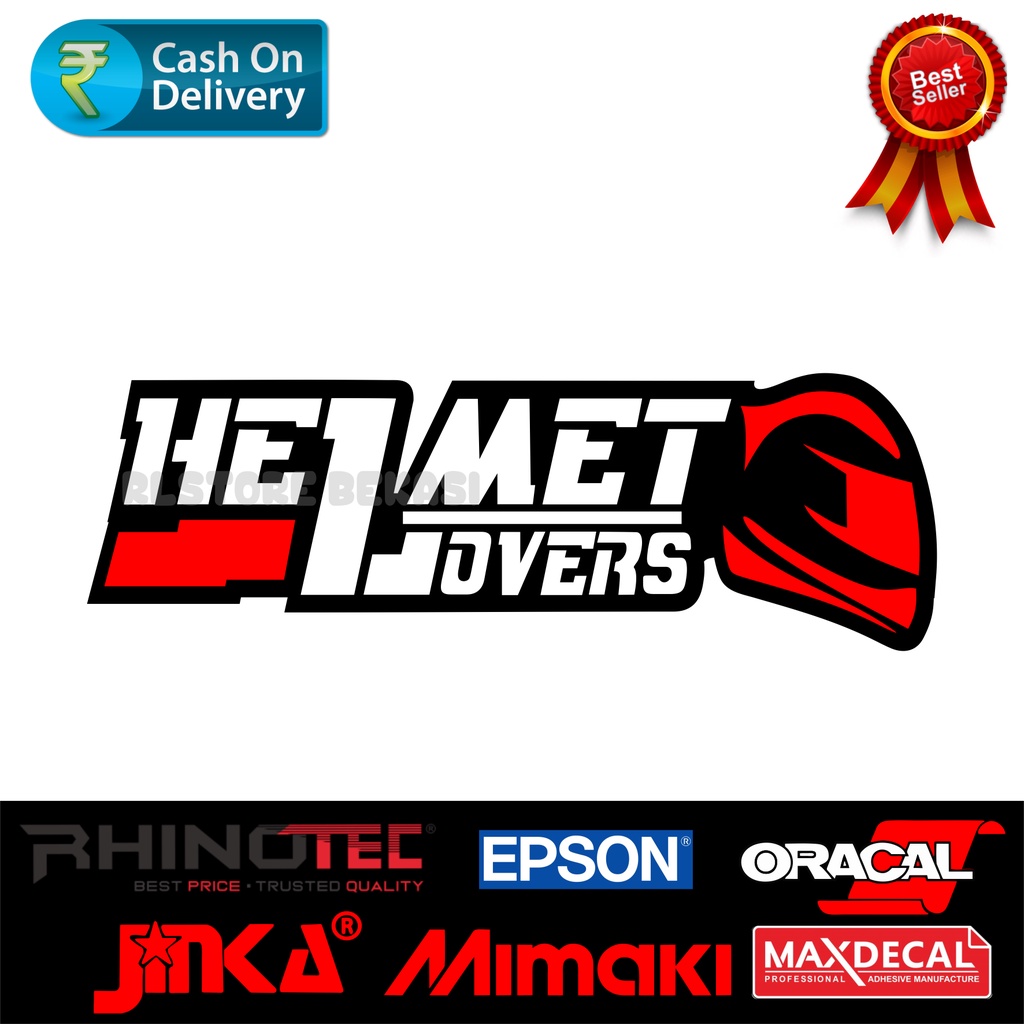 

Stiker Helmet Lovers Stiker Racing Motor Mobil Helm Laptop