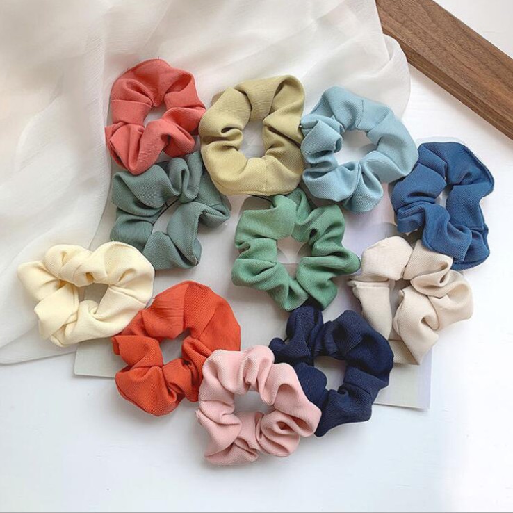 Ikat Rambut Scrunchie Korea Hairband Gelang Kunciran Hijab Lingkar Besar