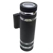 Lampu Dinding Tempel Hias Taman Pilar Teras Outdoor 2 Sisi Bulat Strip Double