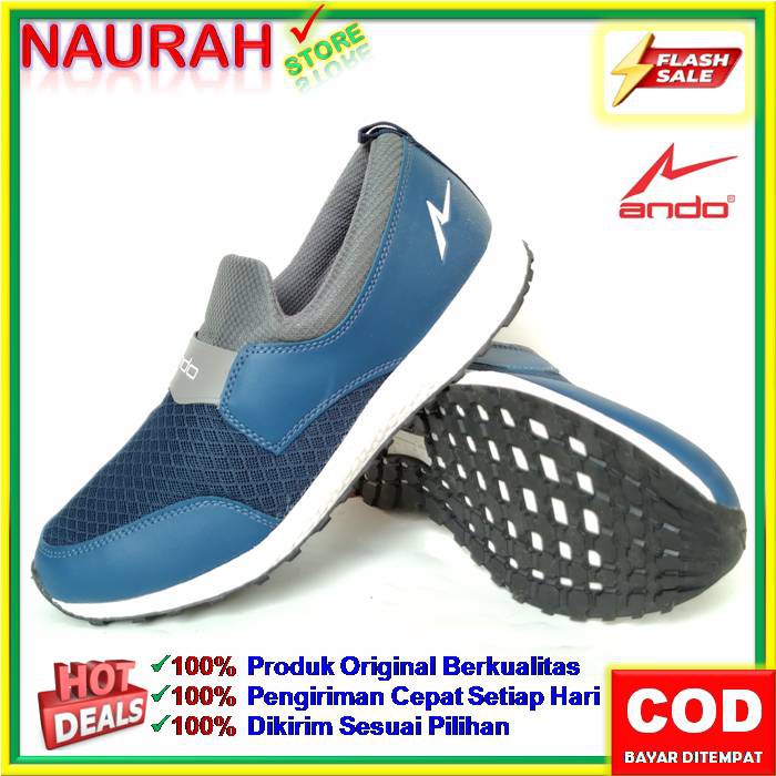 SLIP ON PRIA ANDO CARLO ORIGINAL LIMITED EDITION SLIP TRENDY CASUAL SPORTY ANTI SLIP