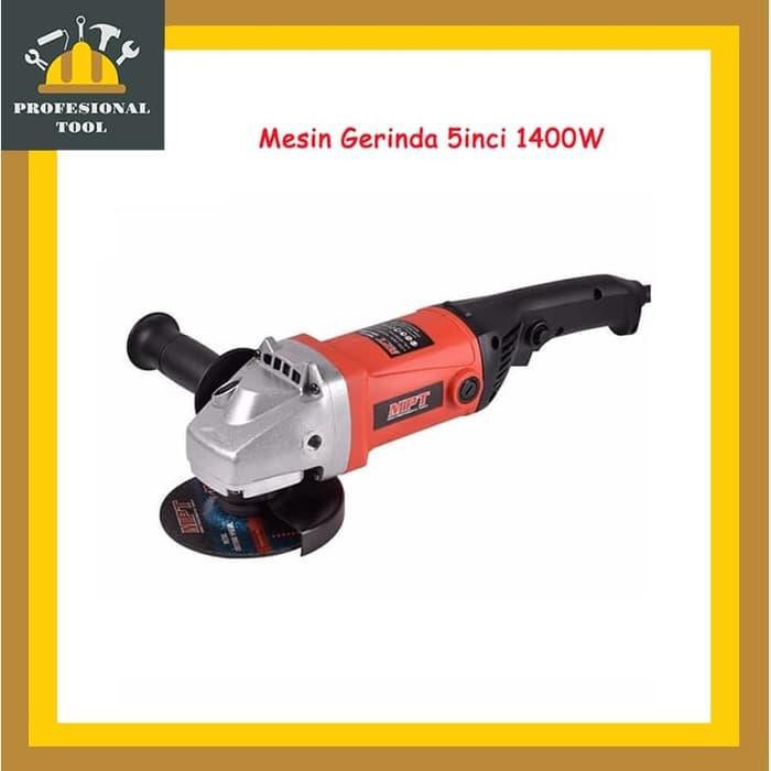 Mesin gerinda gurinda MPT MAG1403 1400W 125mm/ 5" ANGLE GRINDER o