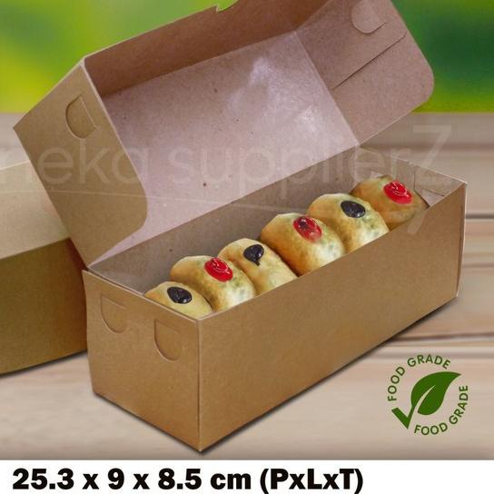 

➨ Dus Kotak Box Donat Bomboloni | KRAFT COKLAT (50pcs) ☇