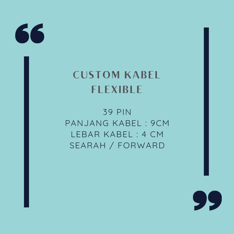 Kabel Flexible 39 Pin Panjang 9 CM Lebar 4 CM Forward