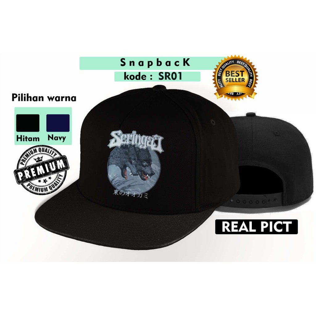TOPI SERINGAI BAND-TOPI SNAPBACK SR01