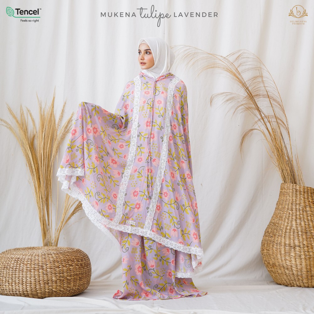 Mukena Tulipe Lavender (Mukena 2 in 1)