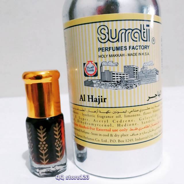 Parfum Al Hajir (Hajar Aswad) Surrati 3ml Original Arab Saudi