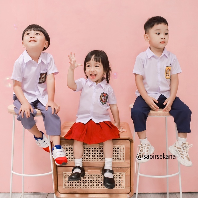 Saoirse's - Seragam Sekolah SD SMP SMA bayi batita balita anak laki-laki perempuan ukuran kecil