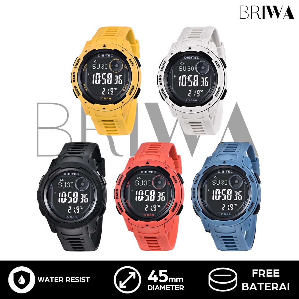 Jam Tangan Pria Digital - Digitec DS-8100T DS8100T - Original Free Box