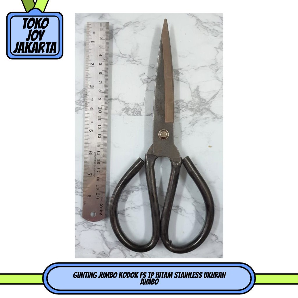 

Gunting Jumbo Kodok FS TP Hitam Stainless Ukuran Jumbo
