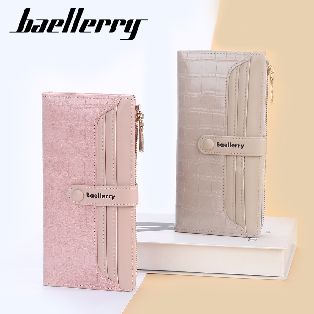 BAELLERRY N2369 Dompet Wanita Panjang Bahan Kulit PU Leather Premium WATCHKITE WKOS