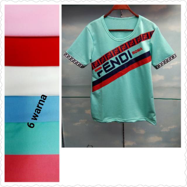 Kaos Fendi / kaos atasan fendi