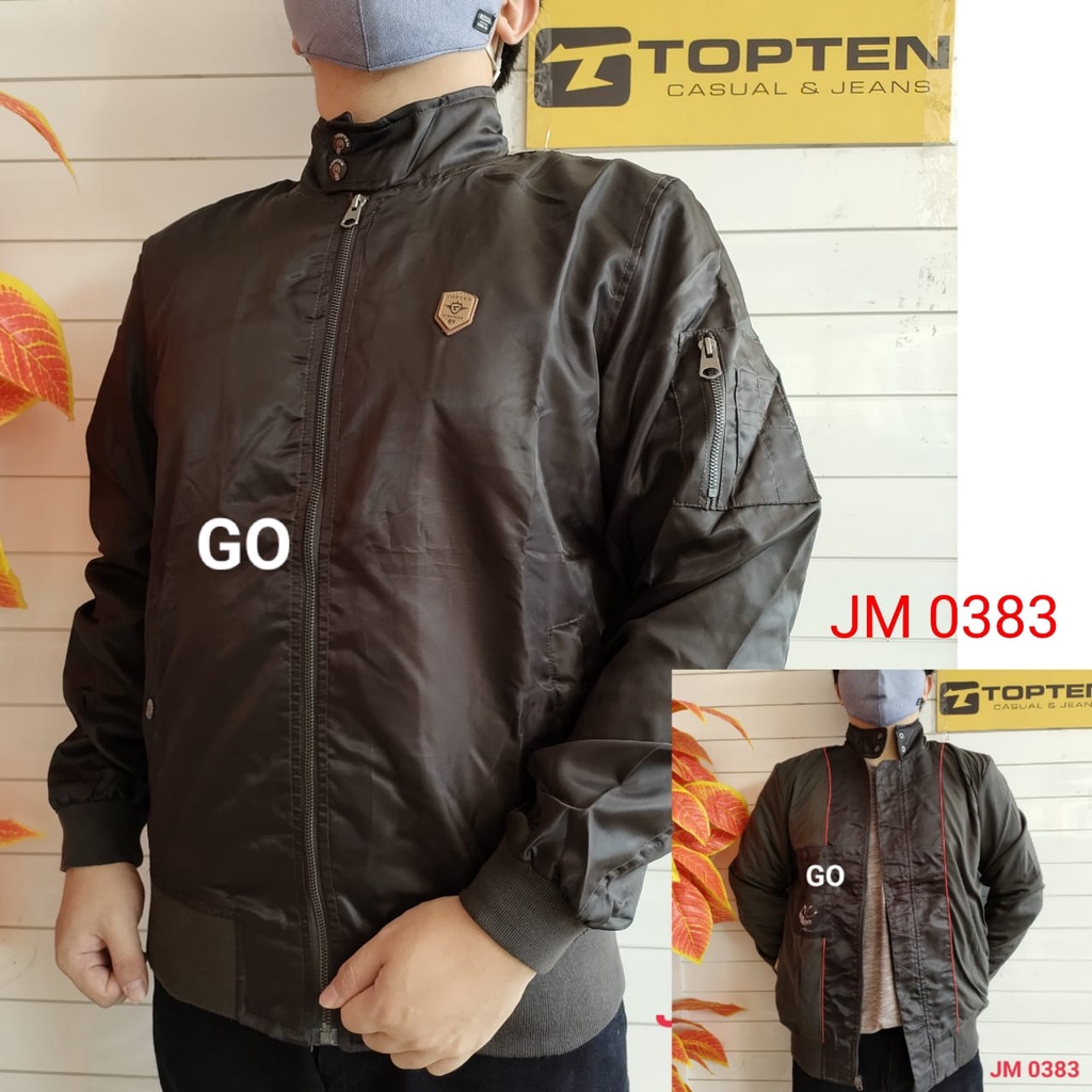 gos TC TOPTEN JAKET PARASUT Cowok Casual Jaket Pria Tebal Cowok Jaket Polos