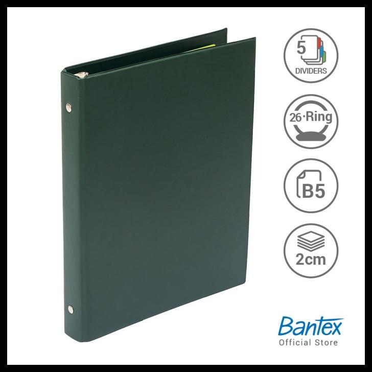 

Bantex Multiring Binder 26 Ring 25Mm B5 Green #1326 04