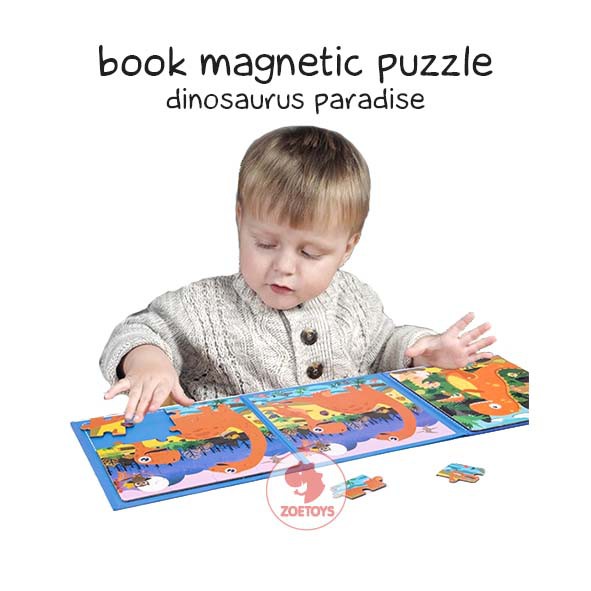 Zoetoys Book Magnetic Puzzle | Puzzle Buku Magnet 2 in 1 Disney Princess | Mainan Edukasi Anak