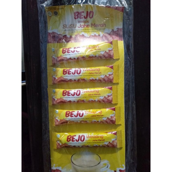 

Bejo Sujamer (Susu Jahe Merah) 1 pak isi 5 sachet