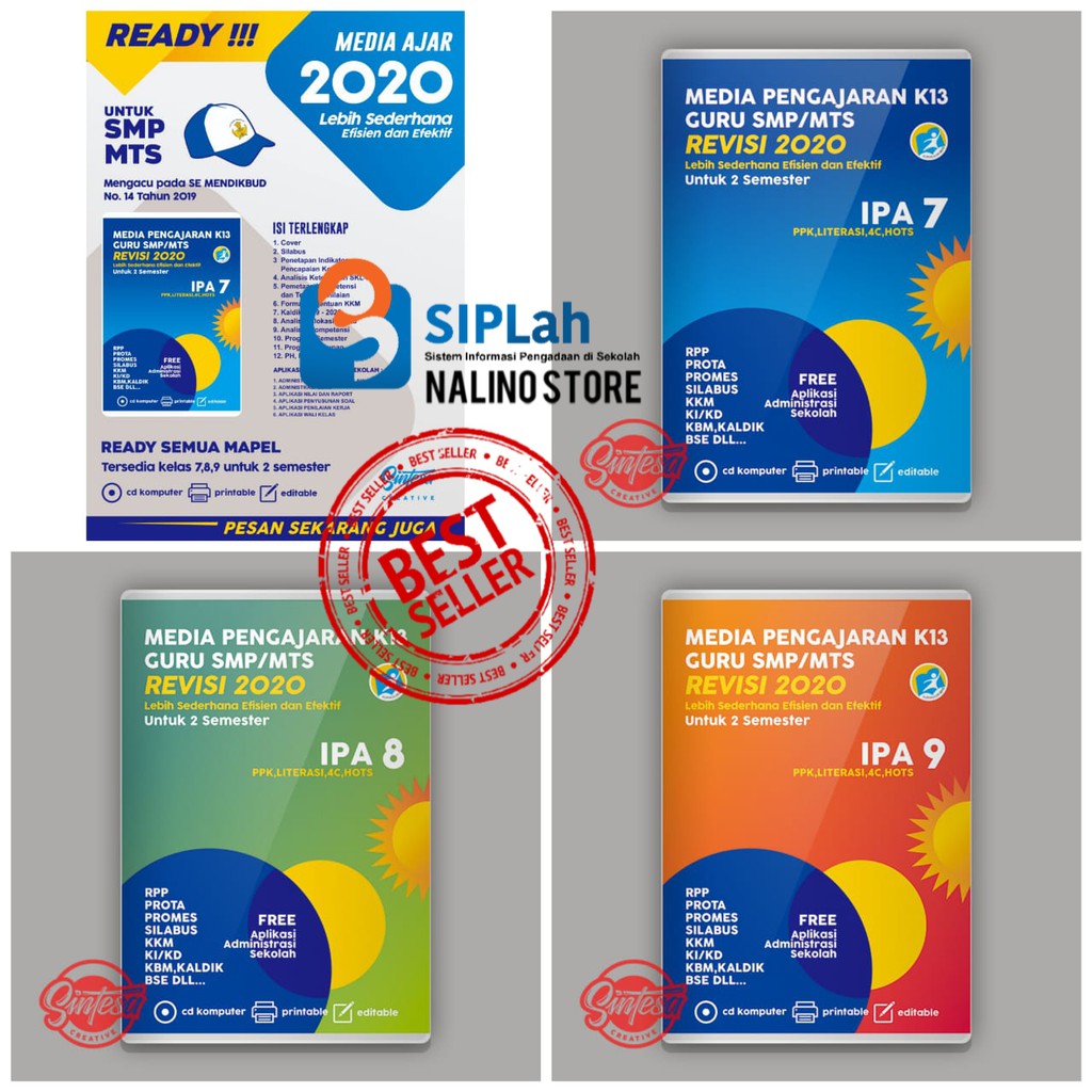 Cd Rpp 1 Lembar Ipa Smp Mts Kelas 7 8 Dan 9 K13 Revisi Terbaru Sintesa Shopee Indonesia