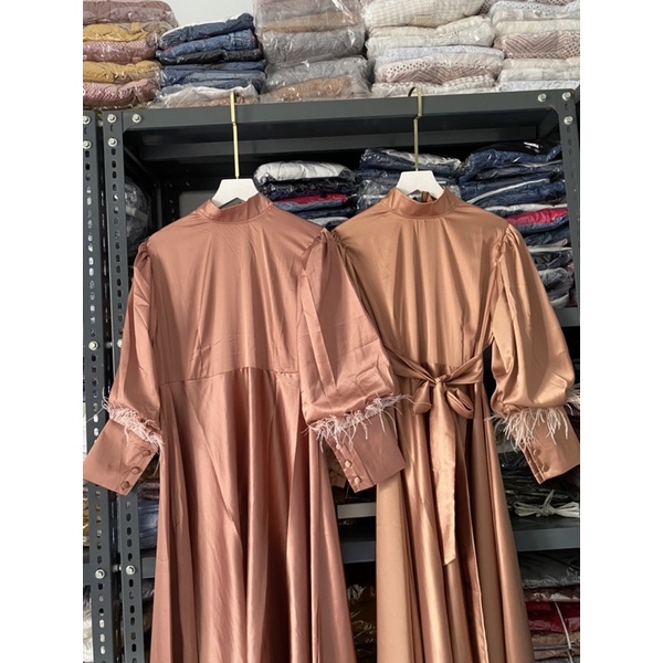 dres soft satin silk bulu