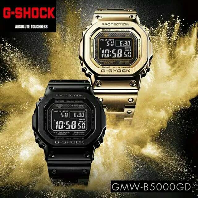 Jam tangan pria G SHOCK BMW B5000 tali rantai digital stainless casual