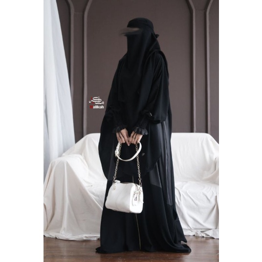 Gamis Only, Nawal by abaya malikah Black
