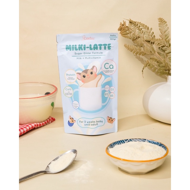 MILKI-LATTE SUSU + MULTIVITAMIN SUGAR GLIDER, Susu Sugar Glider