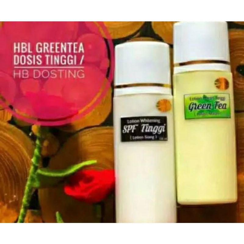 BODYLOTION WHITENING PAKET HB GREEN TEA / HB DOSTING/ LOTION GREEN TEA ORIGINAL