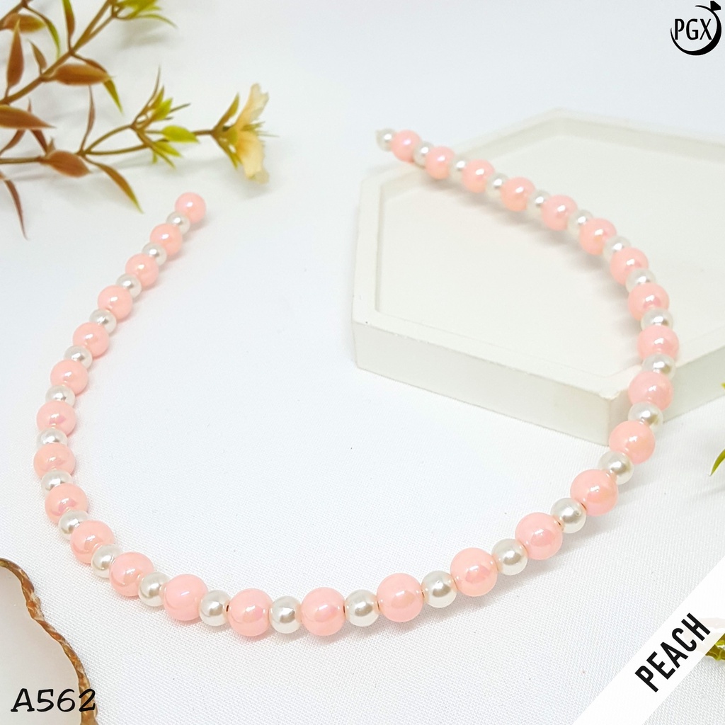 PGX Bando Mutiara Korea Headband Aksesoris Rambut Wanita A562