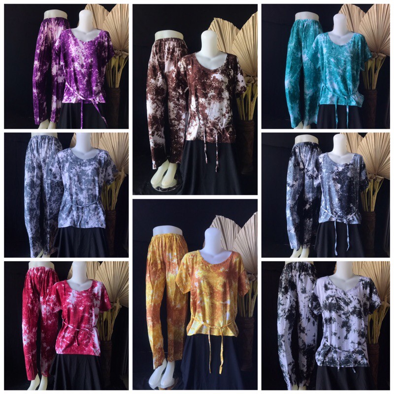 SETELAN TIE DYE/ PIYAMA TIEDYE (GESER PILIH MOTIF)