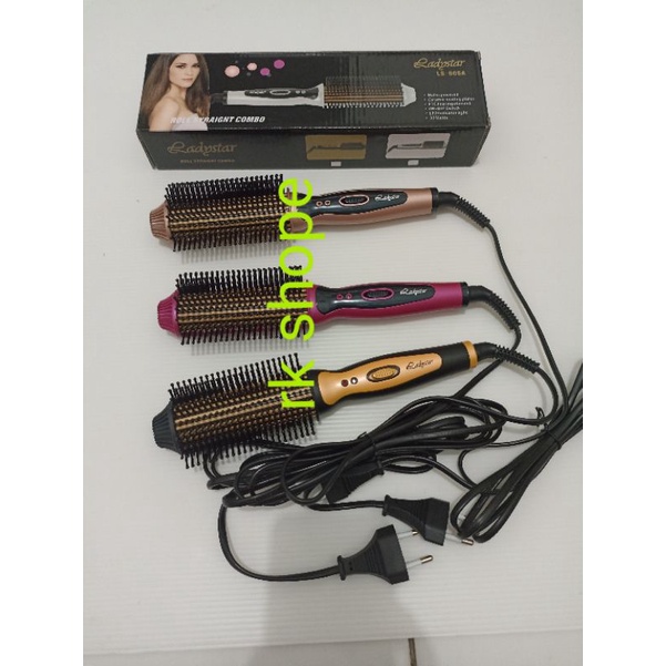 catok sisir ladystar LS605 Original warna baru catokan sisir pelurus rambut LS 605 hot styling brush