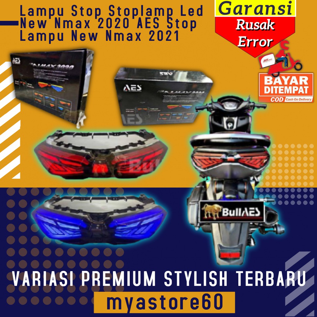 Lampu Stop Stoplamp Led New Nmax 2020 AES Stop Lampu Aksesoris Variasi Yamaha New Nmax 2021