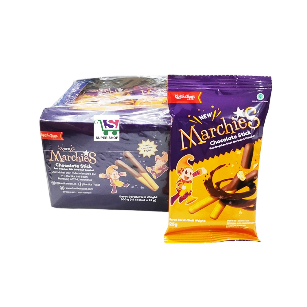 Marchies Chocolate Bagelen Stick PACK (isi 12 pcs) by Kartika Toast