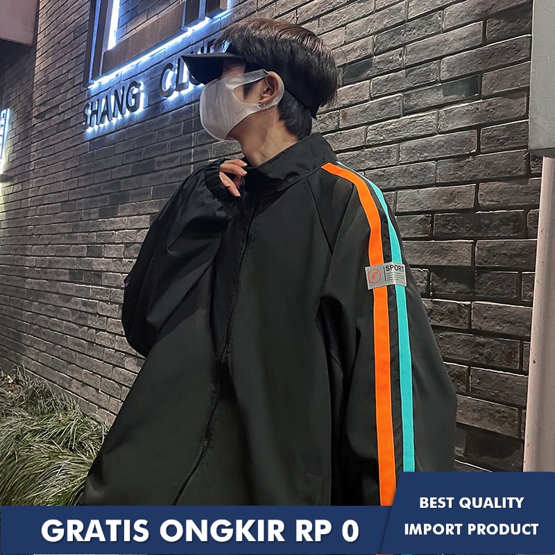 Jaket    Korea   Baggy Mantel Bisbol  Youth  Tren   One Piece RS Import