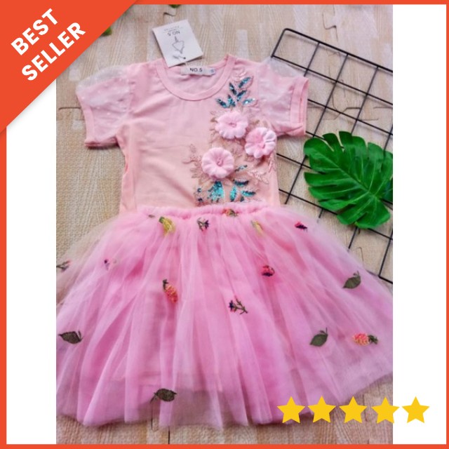 SETELAN ROK TUTU ANAK IMPORT PREMIUM 0-5 TAHUN / SETELAN ROK TUTU PESTA DRESS PESTA ANAK FLOWER / SETELAN BAJU PESTA ANAK CEWEK IMPORT ROK TUTU