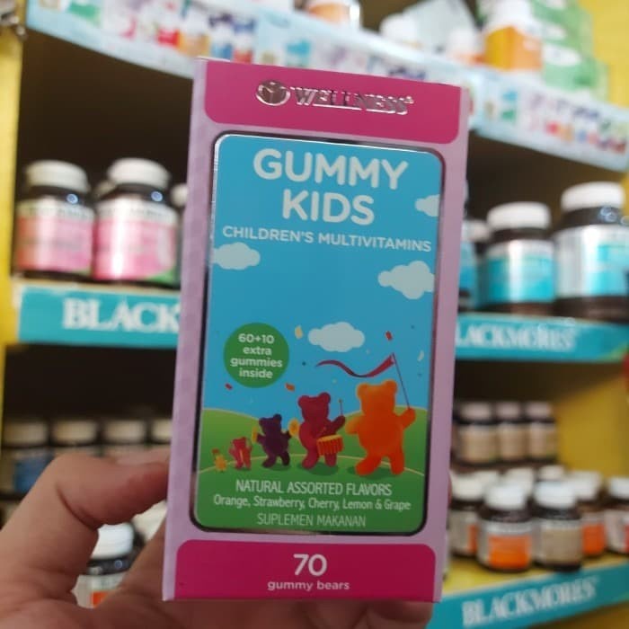 Anak-Vitamin- Wellness Gummy Kids Suplemen Untuk Anak 70 Gummy Bears / Vitamin Anak -Vitamin-Anak