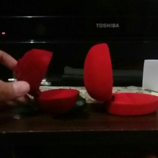 Kotak / Box Cincin Couple Bentuk Mawar