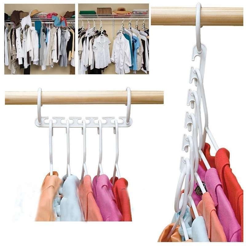 GANTUNGAN BAJU PAKAIAN LIPAT AJAIB LEMARI MAGIC WONDER HANGER PLASTIK