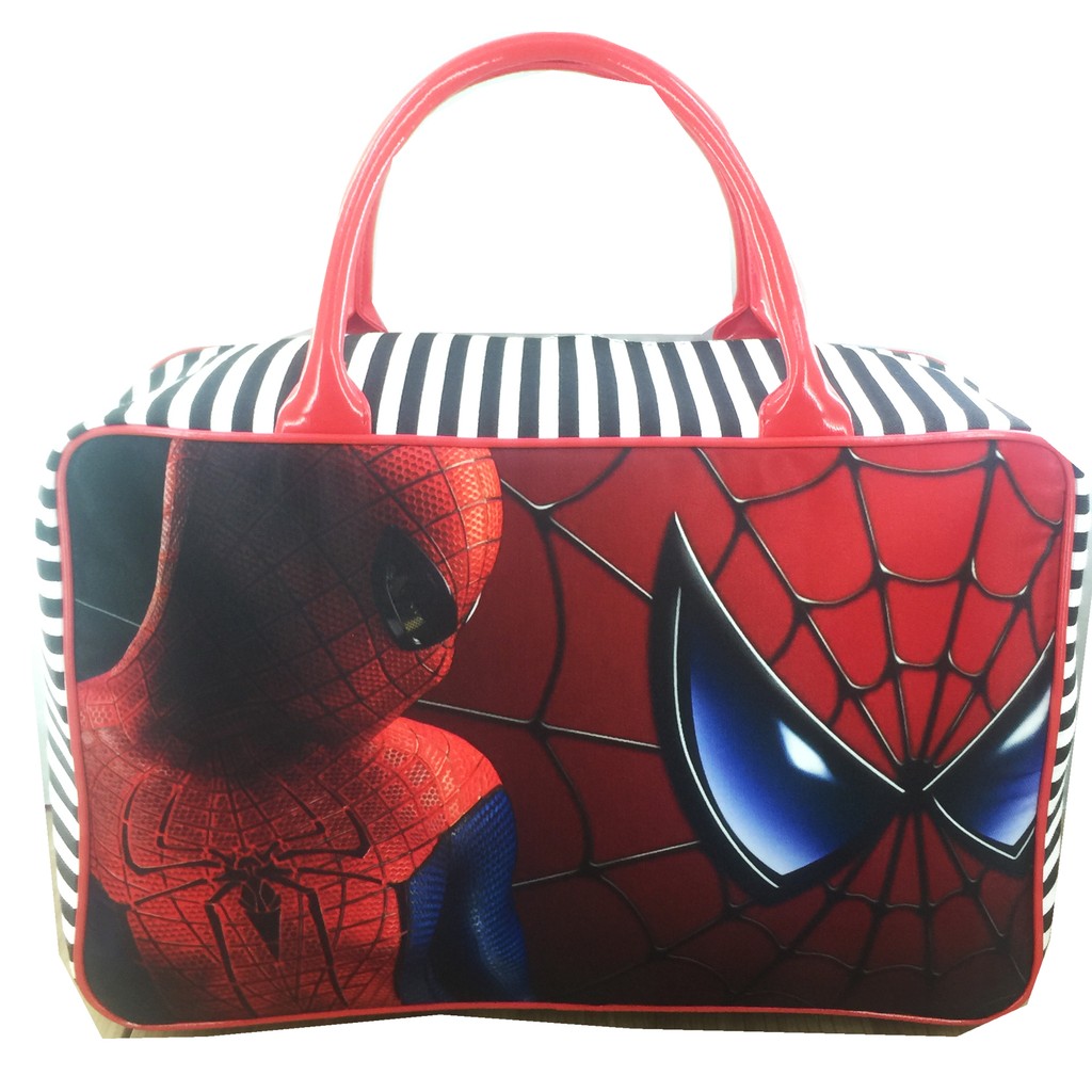 PROMO TERMURAH + FREE ONGKIR !!!  Tas Travel Kanvas Jumbo manusia laba laba spidey Travel Kanvas Spiderman