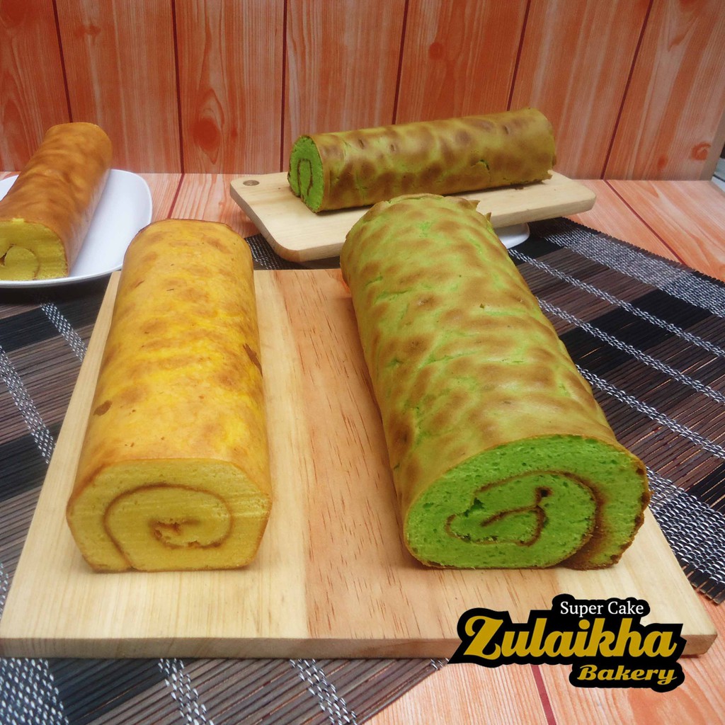 Roll cake nanas jumbo/roll nanas/bolu gulung bangka jumbo